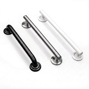Barre d'appui murale en acier inoxydable antidérapante pour salle de bain, design minimaliste, finition nickel brossé durable - Product Image 1