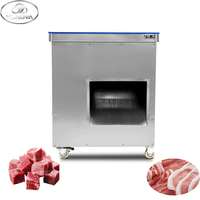 Trancheuse et déchiqueteuse à viande industrielle en acier inoxydable, machine à découper en cubes de steak et de bœuf