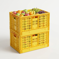 Panier pliable en plastique écologique pour les courses et la maison, panier pliable pratique en PP