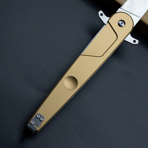 Coltello pieghevole da campeggio per esterni con manico in alluminio in acciaio inox 3 cr13 strumenti a mano per EDC personalizzabili OEM - Product Image 3