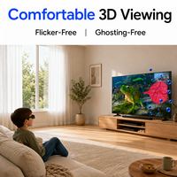 Pizarra Interactiva Bestar de 86 Pulgadas 4K UHD LCD con Pantalla Táctil de 20 Puntos, Marco de Aluminio y Efectos 3D Pop-Out para Conferencias y Educación