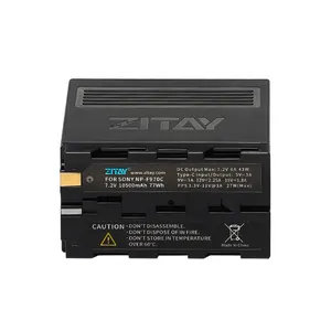 Zitay NP-F970Rechargeable Lithium-Ion Batterij Touch Display Resterende Batterij Voor Bmpcc 6Kpro/Z150