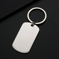 Edelstahl-Schlüsselanhänger, Blanko-Metallanhänger, Unterstützt Laser-Farbdruck, Graviertes Individuelles Logo, Geschenk-Schlüsselkette