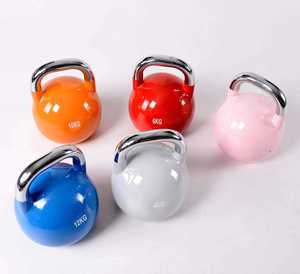 Pesas Rusas Personalizadas de Alta Calidad, Kettlebell con Mango Ajustable Cromado, Juego de Pesas de Competición de Acero Ecológico, Duradero y Resistente - Product Image 3