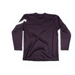 T-shirt de sport à manches longues pour homme, respirant, séchage rapide, coupe ample, couleur unie, personnalisable pour équipe - Product Image 1