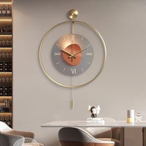 Reloj de Pared Moderno de Metal con Luz Nocturna LED de 60x92cm, Estilo Simple y Elegante para Sala de Estar, Comedor, Dormitorio, Hotel, Directo de Fábrica - Product Image 3