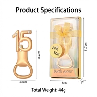 Décapsuleur multifonction 3-en-1 en alliage de zinc personnalisé avec logo, durable, pour anniversaires (30e/50e/70e) et mariages – Vente en gros