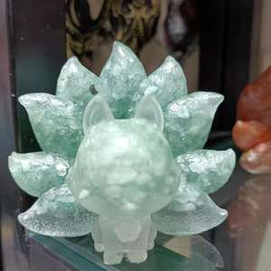 Donghai หินคริสตัลสำหรับเป็นของขวัญแกะสลักทำจากยางสุนัขจิ้งจอกเก้าหางทำจากยางสำหรับเป็นของที่ระลึก - Product Image 5