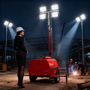 Torre de iluminación móvil diésel con lámparas LED 4X300W - Product Image 2