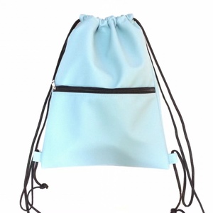 <span class=keywords><strong>Zaino</strong></span> con coulisse in <span class=keywords><strong>pelle</strong></span> nera moda all'ingrosso con tasca interna - Product Image 5