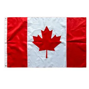 Cá nhân Canada nước cờ hình chữ nhật Canada thêu cờ