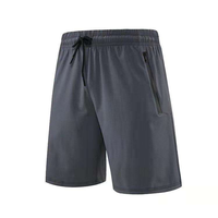 Shorts de sport pour hommes, personnalisés OEM, tissés, à taille élastique avec cordon de serrage, séchage rapide, décontractés, pour la gym, avec poches zippées