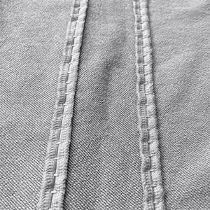 Pantalon de mode formel personnalisé, style vintage, motif flocon de neige, délavage Stone Wash, ourlet effiloché, patchwork vieilli, vente en gros - Product Image 3