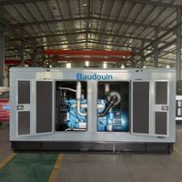 Générateur diesel silencieux Baudouin 200 kW 250 kVA avec capot moteur, démarrage électrique 24 V CC, triphasé 1500 tr/min 50 Hz, CE ISO, directement de l'usine OEM