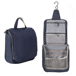 BSCI Factory <b>Folded</b> Waterproof Bathroom Storage <b>Bag</b> Oxford Travel Cosmetic <b>Bags</b> Customize Organizer Makeup Toiletry <b>Bag</b> with - Product Image 1