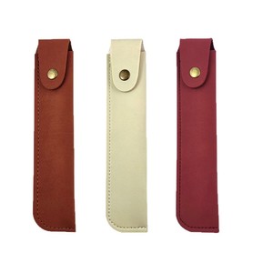 Étui de rangement universel en cuir rétro pour outils de coiffure avec fermeture à bouton-pression, fonctionne également comme étui pour stylos et crayons à sourcils - Product Image 5