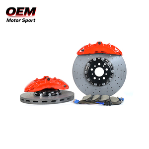 ชุดเบรกคาลิปเปอร์สีแดง OEM MOTOR SPORT สำหรับ V6 สำหรับ Cayenne รุ่นใหม่ ประสิทธิภาพสูงขึ้น 50% อัพเกรดเบรกขนาดใหญ่ รับประกัน 1 ปี - Product Image 1