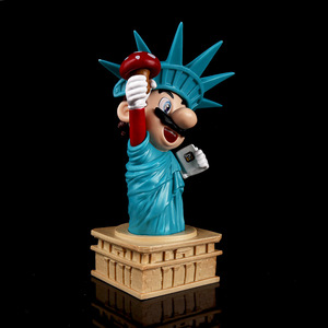 Figura Coleccionable de PVC <span class=keywords><strong>Super</strong></span> <span class=keywords><strong>Mario</strong></span> GK Statue Cosplay Liberty, Modelo a Escala 1:32, Decoración para el Tablero del Auto y Escritorio - Product Image 3