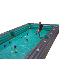 Le plus récent ballon de billard de football gonflable drôle Table de billard de football Table de billard gonflable commerciale jeux gonflables à vendre