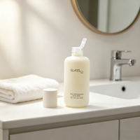 Flacon de toner en verre de luxe, emballage cosmétique pour produits de soin du visage, emballage cosmétique rechargeable