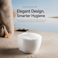 WC intelligent haut de gamme à poser au sol avec réservoir intégré pour hôtel, complexe hôtelier et appartement