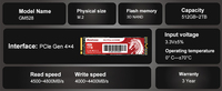 قرص صلب داخلي Bestoss M.2 PCIe 4.0 NVMe عالي السرعة بسعة 512 جيجابايت/1 تيرابايت/2 تيرابايت، سرعة قراءة/كتابة 4500-4800 ميجابايت/ثانية، للاستخدام المكتبي، منتج جديد