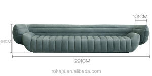 ชุดโซฟาผ้าลินิน1 2 3ที่นั่งสไตล์อิตาลีสำหรับร้านเสริมสวยโรงแรมแบบอินเดียชุดโซฟาห้องนั่งเล่นแบบเรียบง่าย - Product Image 6