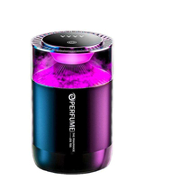 Diffuseur de parfum intelligent pour voiture en plastique avec lumière d'ambiance RGB, support de tasse, désodorisant, machine d'aromathérapie automobile, alimenté par USB, compatible dropshipping
