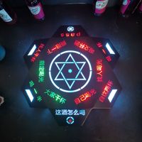 Présentoir de présentation de jeu de salon porte-bouteille de vin présentoir de bouteille lumineux pour boîte de jour et boîte de nuit