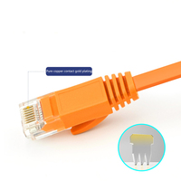 Kabel Patch Ethernet RJ45 Cat5e/Cat6/Cat6a/Cat7/Cat8 dengan Panjang Kustom 1m/5m/10m/50m/100m, Selubung PVC LSZH, Konduktor Tembaga Murni