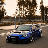 JUPES LATÉRALES EN FIBRE DE CARBONE STYLE VERSION LARGE VARI VRS AVEC UNDERBOARD POUR SUBARU IMPREZA 11 VAB VAF STI S4 2015-2021