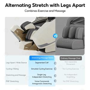 Meilleur <span class=keywords><strong>fauteuil</strong></span> de massage chauffant 3D 4D de luxe pour tout le corps, <span class=keywords><strong>fauteuil</strong></span> de massage 5D à gravité zéro, marche dans l'espace, massage Shiatsu avec mouvement des jambes - Product Image 4