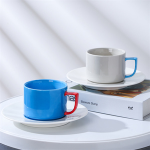 Tasses à thé et soucoupes style nordique, café moderne, café <span class=keywords><strong>expresso</strong></span>, porcelaine - Product Image 1