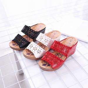 Sandali con Zeppa Spessa da <span class=keywords><strong>Donna</strong></span>, Nuovo Stile Estivo con Tacco Inclinato, Sandali con Tacco Medio Scavato, Sandali Romani da <span class=keywords><strong>Donna</strong></span> - Product Image 4