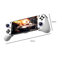 Manette de Jeu D11 BT Extensible pour Téléphone Mobile PC Android iOS PS5, Rétractable pour Switch et Confort de Jeu