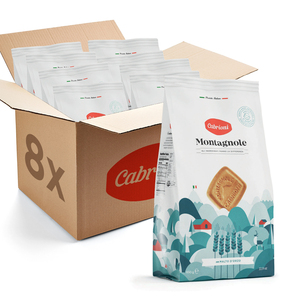 Galletas cuadradas italianas Cabrioni Montagnole, crujientes, con malta de cebada, para un desayuno dulce, 8 unidades x 650 g, venta al por mayor. - Product Image 1