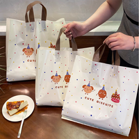 Bolsa de Compras de Plástico LDPE con Asa de Lazo Suave, Reutilizable, Reciclable, Ecológica, Personalizada, al por Mayor, OEM