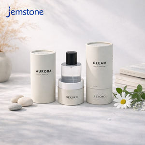 Caja de Cilindro para Aceites Esenciales, Impresa Personalizada, Reciclable, Empaque de Tubo de Cartón Rígido, Empaque de Tubo de Papel Kraft para Perfumes - Product Image 1