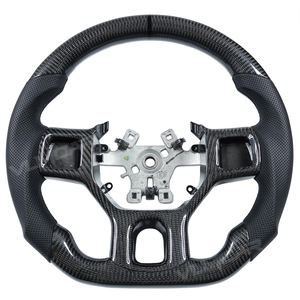 Volant en fibre de carbone personnalisable pour <span class=keywords><strong>Dodge</strong></span> RAM 1500 2500 3500 Style ancien 2012-2018 Accessoires intérieurs de voiture - Product Image 1