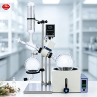 Rotavapor de Laboratorio Mini de 5 Litros, Evaporador Rotatorio al Vacío con Extractor Soxhlet