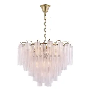 Selling Luxury Crystal Light Clear Handmade Glass Round Home Chandelier