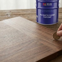 Peinture pour meubles à base de solvant haute performance, 3 composants, finition mate transparente, séchage rapide, excellent nivellement, polyuréthane