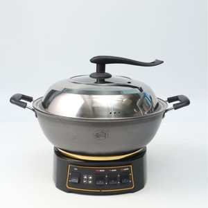 <b>Electric</b> <b>Steamer</b> 32-38Cm Single Layer Stainless Steel Lid Household Multi Functional Hot Pot With Heating Base - Product Image 4