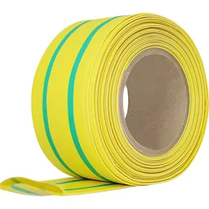 6 ~ 100mm 1kv Amarelo Verde Heat Shrink Tube Elétrica Terrestre Heat Shrinkable Sleeve Isolado Heat Shrinkable Tubing Roll