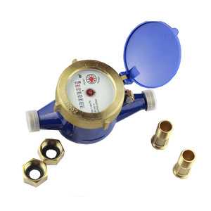 Digital Rotary Dry Type Water Meter Brass Cold Water Meter Grade B Multi Flow With O Rings For Home And Rental Properties - Product Image 2