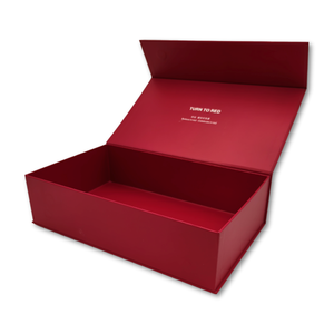 Bán buôn sang trọng từ Hộp Quà Tặng đóng mở vuông cứng nhắc lá vàng UV biểu tượng cá nhân bao bì cho quần áo Ví - Product Image 1