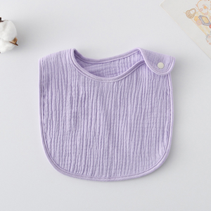 Katun Muslin celemek bayi 6 lapis kain kasa katun bayi celemek tumbuh gigi warna Solid - Product Image 5