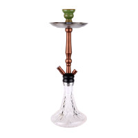 Gunter Pabrik Grosir Mangkuk Kaca Logam Tinggi 56Cm Set Asap Panci Hookah Selang Tunggal Shisha