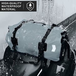 Bolsa de lona impermeable de 48L para motocicleta, alforja trasera para motocicleta, venta al por mayor - Product Image 3