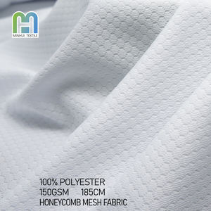 Tela de malla de nailon hexagonal con camisetas de golf de ajuste seco para hombres y camiseta de fútbol Barca para personalización Premium - Product Image 1